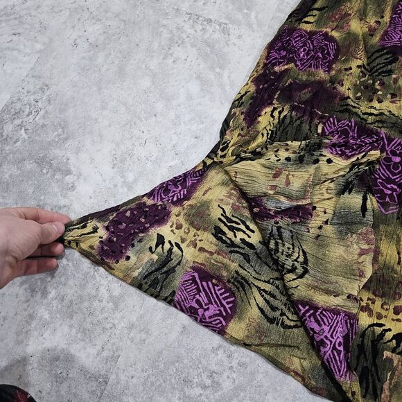 Dressbarn‎ Women Skirt Large Multicolor Geometric Midi Boho - Picture 2 of 9